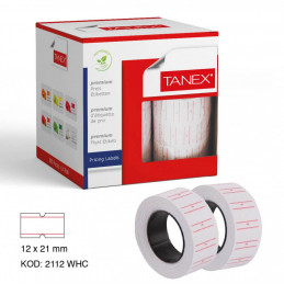 TANEX White Adesive Labels...