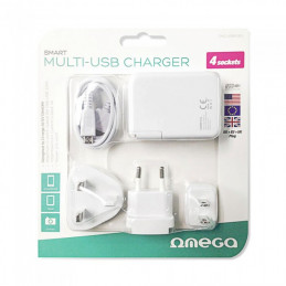 OMEGA CHARGER 4-PORT USB 4A...