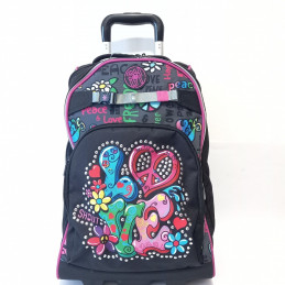 School backpack extensible deluxe Ladybug Cm. 40x28x13