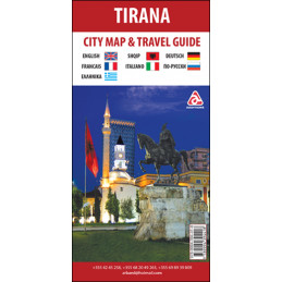 MAP AND TRAVEL GUIDE OF TIRANA