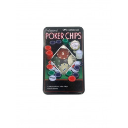 Plastic Poker Chip Set With...
