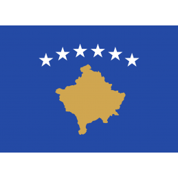 KOSOVO FLAG WITH FRINGE...