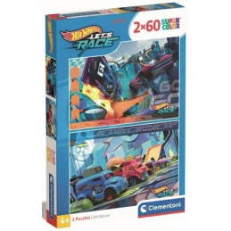 PUZZLE 'HOT WHEELS' 2x60cp...