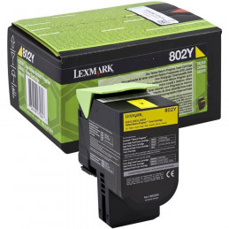 LEXMARK TONER 802Y YELLOW...