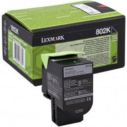 LEXMARK TONER 802K BLACK...
