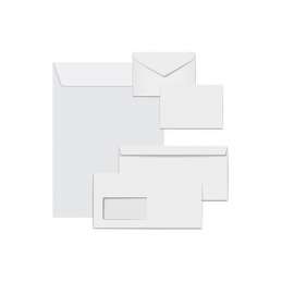 White envelopes 80gsm 36.5x44