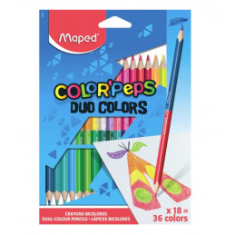 36-color Maped Pencil DUO...