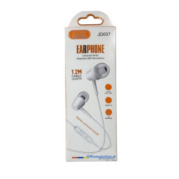 White Wired Earphones with...