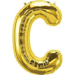 LETTER BALLOON C GOLD