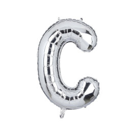 LETTER BALLOON C SILVER