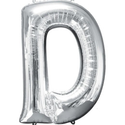 LETTER BALLOON D SILVER