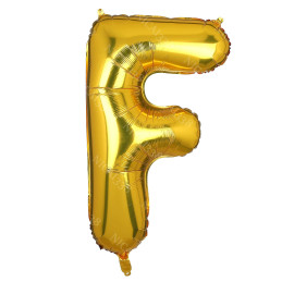 LETTER BALLOON F GOLD