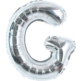 LETTER BALLOON G SILVER