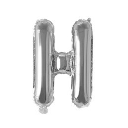 LETTER BALLOON H SILVER