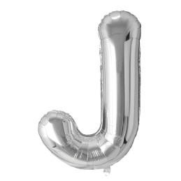 LETTER BALLOON J SILVER