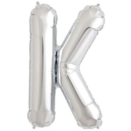 LETTER BALLOON K SILVER