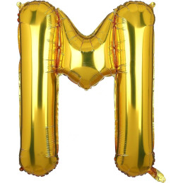 LETTER BALLOON M GOLD