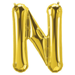 LETTER BALLOON N GOLD