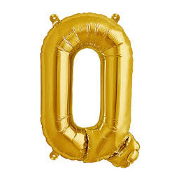LETTER BALLOON Q GOLD