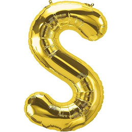 LETTER BALLOON S GOLD