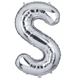LETTER BALLOON S SILVER