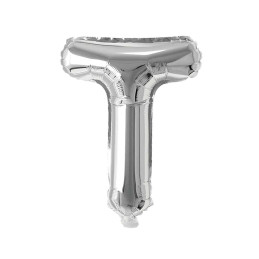 LETTER BALLOON T SILVER