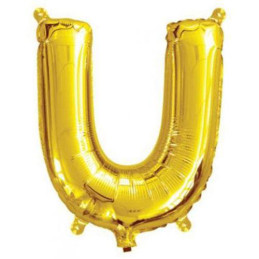 LETTER BALLOON U GOLD