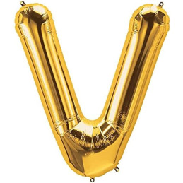 LETTER BALLOON V GOLD