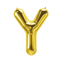 LETTER BALLOON Y GOLD