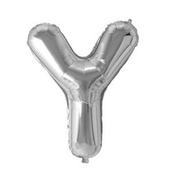LETTER BALLOON Y SILVER