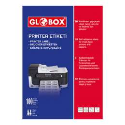 A4 Globox label with 2...
