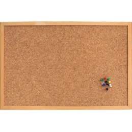 Cork Board 45x60cm with...