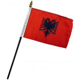ALBANIAN FLAG WITH PLASTIC...