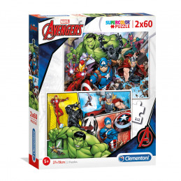 Puzzle Avengers 2x60 copë...