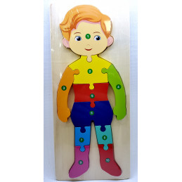 Wooden body puzzle Boy with...