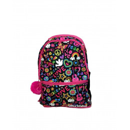 School backpack extensible deluxe Ladybug Cm. 40x28x13